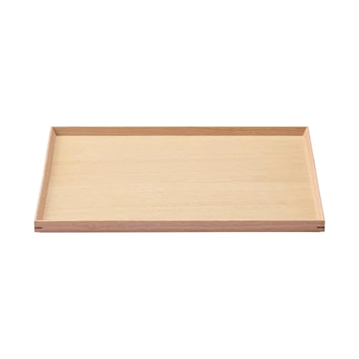 無印良品 無印良品 木製 角型トレー ナチュラル 約幅40.5×奥行30.5×高さ2cm MDC79A2S 1枚目