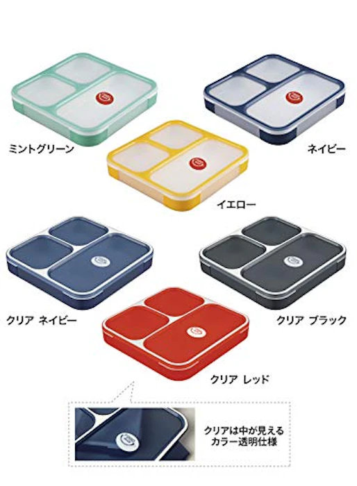 シービージャパン CBJAPAN シービージャパン 弁当箱 クリアブラック 薄型 フードマン 800ml DSK 7枚目