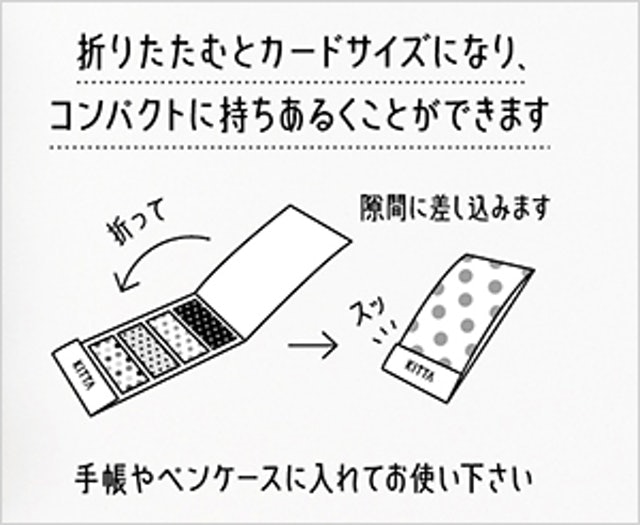 キングジム ちいさく持てるマスキングテープ 「KITTA」 7枚目