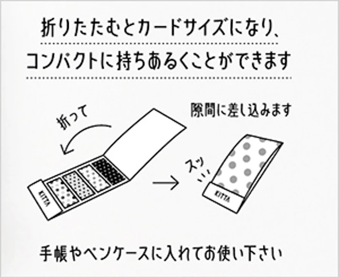 キングジム ちいさく持てるマスキングテープ 「KITTA」 7枚目