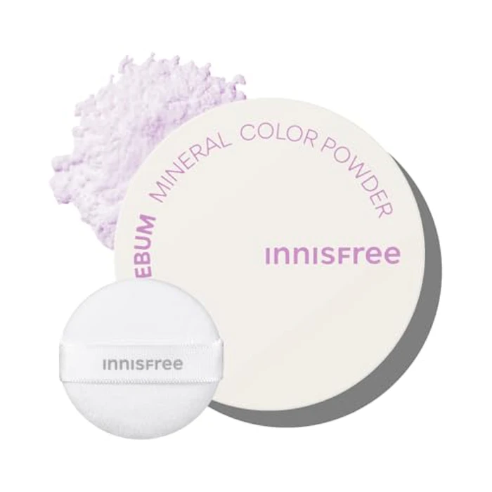 innisfree ノーセバム ミネラルカラーパウダー 1番 バイオレット 1枚目