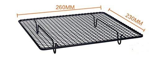 SHINA ケーキクーラー 冷却ラック 耐高温と低温 粘らない ベーキング用品 トースト、ビスケット、パンなどの冷却 (正方形) 5枚目