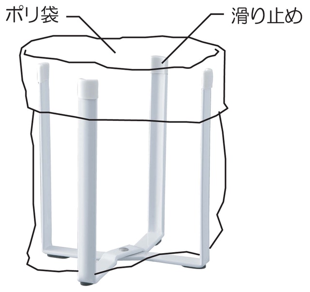 山崎実業 ポリ袋エコホルダー タワー 6787 5枚目