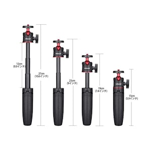 Ulanzi ミニ三脚 自撮り棒 3way 卓上 3段伸縮 小型 ライブ ZV-1 /OSMO POCKET 2枚目