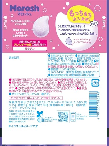 カンロ マロッシュ グレープソーダ味 2枚目