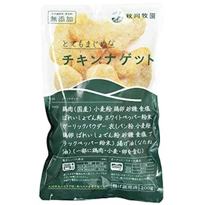 秋川牧園 こだわりのチキンナゲット 200g 1枚目