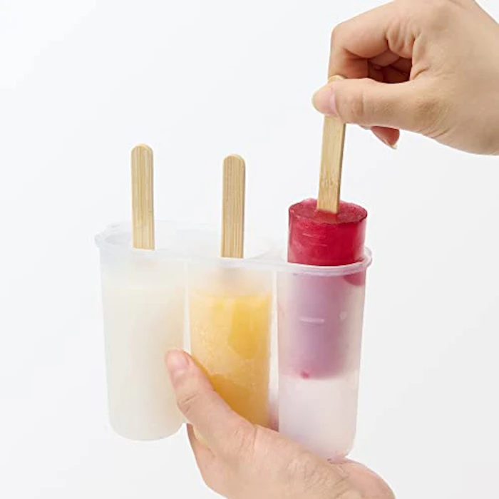 無印良品 アイスバーも作れる製氷器 14.3×4.4×1cm シリコーン製 3個用 44172803 8枚目