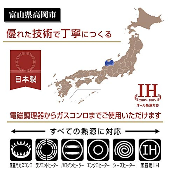 北陸アルミニウム 極ふかみ 深型フライパン 24cm 7枚目