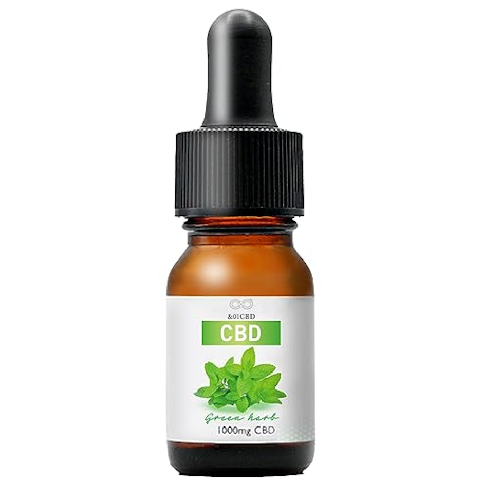 &01CBD CBDオイル クラファン453%達成 CBD 1000mg 高濃度 10% 容量10ml 初心者向け &01CBD オイル グリーンハーブ 1枚目