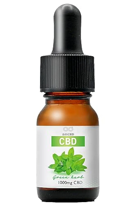 &01CBD CBDオイル クラファン453%達成 CBD 1000mg 高濃度 10% 容量10ml 初心者向け &01CBD オイル グリーンハーブ 1枚目