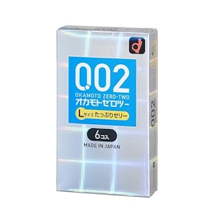 オカモト オカモトコンドームズ OKAMOTO オカモトゼロツー0.02 Lサイズたっぷりゼリー 6コ入 1枚目