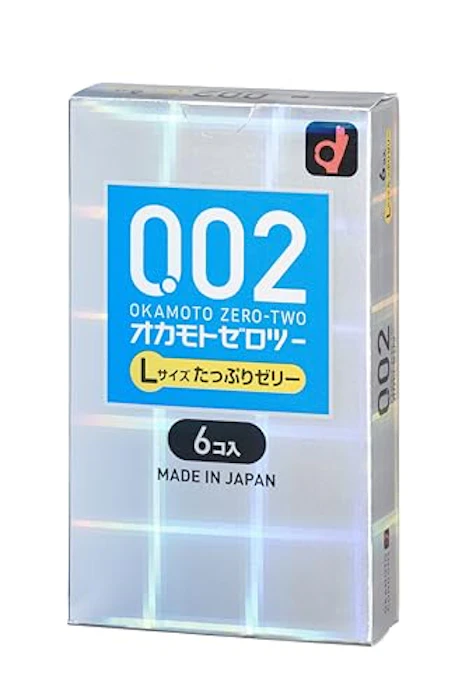 オカモト オカモトコンドームズ OKAMOTO オカモトゼロツー0.02 Lサイズたっぷりゼリー 6コ入 1枚目