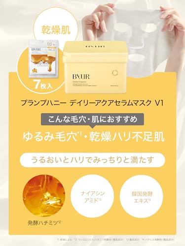 ByUR プランプハニー　アクアセラムマスク 3枚目