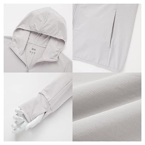 ユニクロ エアリズム レディース UVカット UPF50+ メッシュ パーカー 2枚目