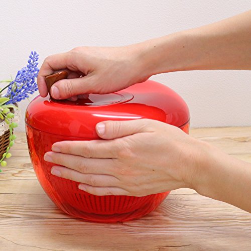 キーストーン プラスチック アップルサラダスピナー レッド サイズ:約φ20.5 H18 GHAPSSRD 7枚目