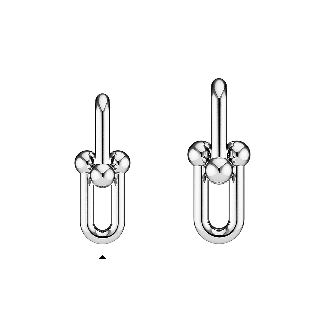 ティファニー ハードウェア ラージ リンク ピアス スターリングシルバー 5枚目