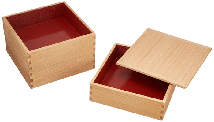 松屋漆器店 白木塗 タモ製 6.0寸 三段重 内朱 3枚目
