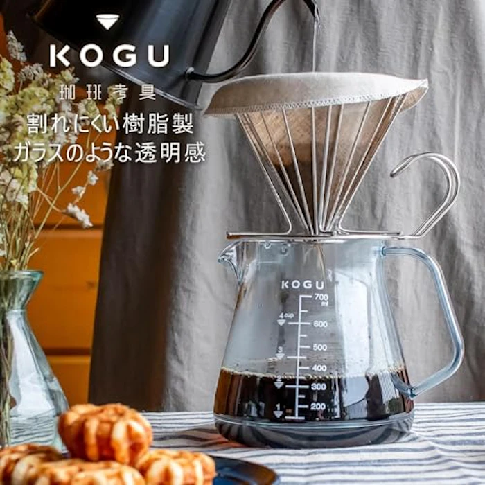 珈琲考具 KOGU 珈琲考具 割れないコーヒーサーバー 700ml 【日本製】 食洗器対応 電子レンジ対応 軽量 目盛付き 1~4杯用 トライタン ドリップ 器具 おしゃれ アウトドア 燕三条 41289 プレゼント 誕生日 記念日 ギフト 贈り物 父の日 下村企販 下村企販 2枚目