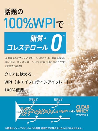 クレバー クリア ホエイ プロテイン [WPI100%] マッスル クエン酸ビタミンCプラス 塩レモン味 416g [脂質ゼロ・コレステロールゼロ] 4枚目