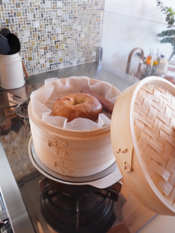 【送料無料】竹美TAKEMI せいろ 20cm 竹 蒸し器 中華せいろ 2段 セイロ 蒸し器 蒸篭 蒸籠 天然木 2段セット ヘルシー 点心 飲茶 小籠包 しゅうまい おこわ 蒸し料理 温野菜 プリン 茶わん蒸し 竹製 SDGs 脱プラ エシカル 1枚目