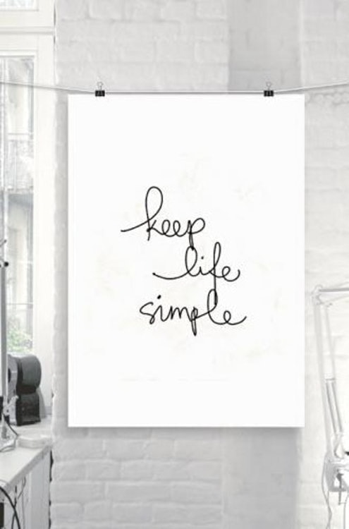 THE MOTIVATED TYPE KEEP LIFE SIMPLE A3 アートプリントポスター 1枚目