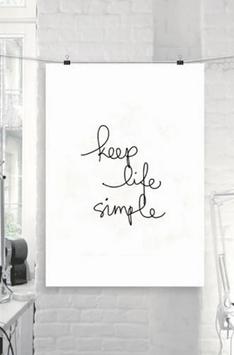 THE MOTIVATED TYPE KEEP LIFE SIMPLE A3 アートプリントポスター 1枚目