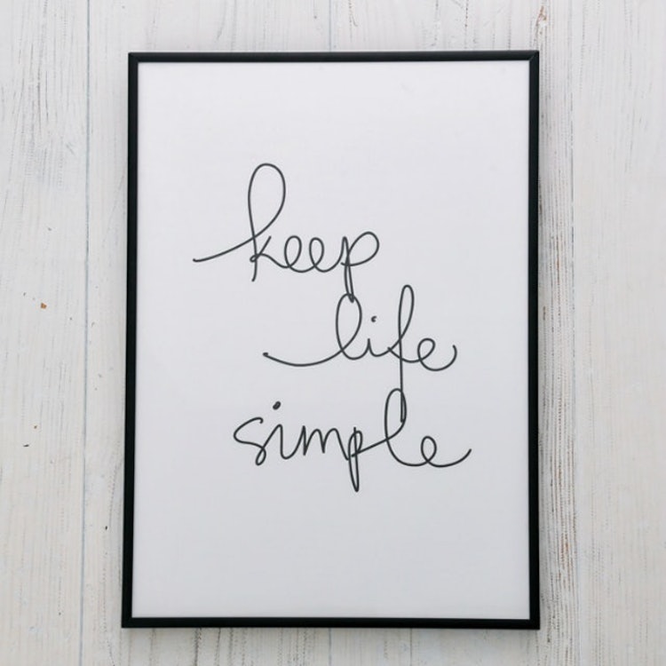 THE MOTIVATED TYPE KEEP LIFE SIMPLE A3 アートプリントポスター 2枚目