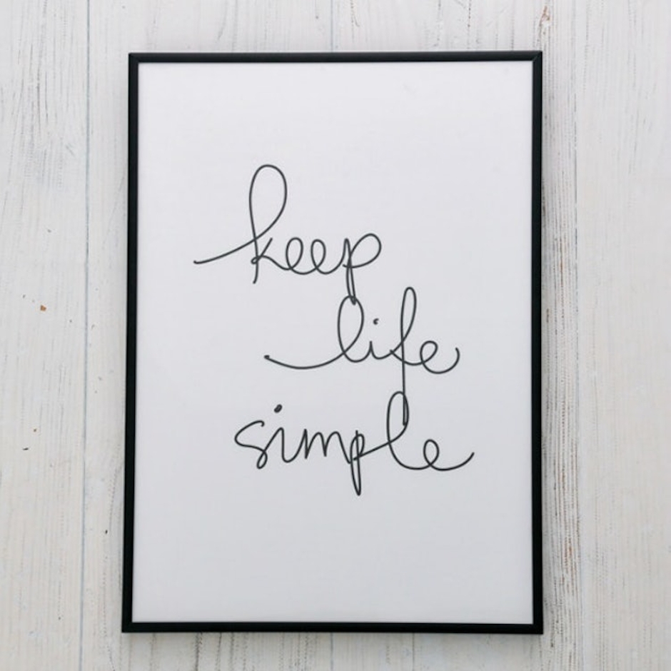 THE MOTIVATED TYPE KEEP LIFE SIMPLE A3 アートプリントポスター 2枚目