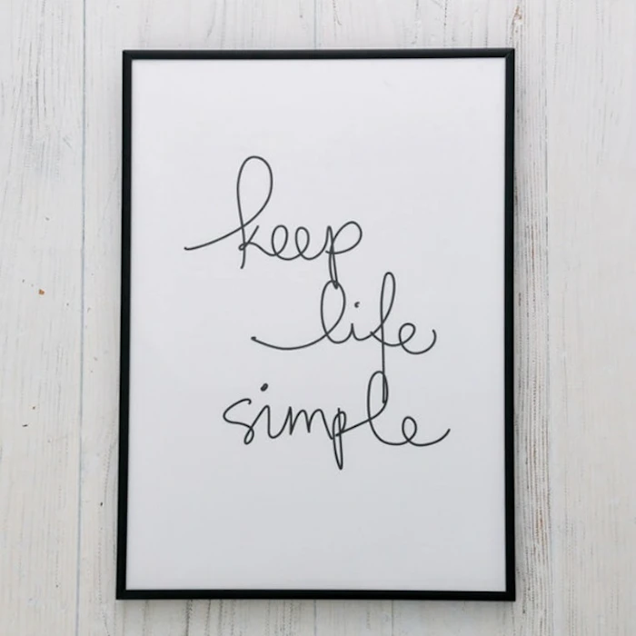 THE MOTIVATED TYPE KEEP LIFE SIMPLE A3 アートプリントポスター 2枚目