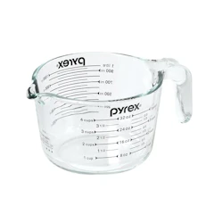 PYREX/パイレックス PYREX パイレックス メジャーカップ 1.0L 耐熱ガラス オーブン対応 電子レンジ対応 食洗機対応 冷凍庫対応 ブラック CP-8657 1枚目