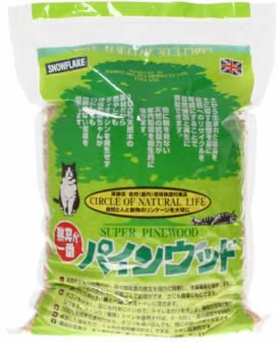スノーフレイク・ペット・プロダクト 猫砂 パインウッド 4袋セット 1枚目