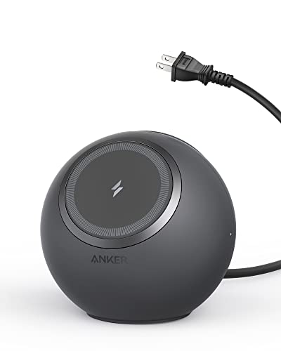 Anker 637 Magnetic Charging Station (MagGo) (マグネット式 8-in-1 ワイヤレス充電ステーション)【ワイヤレス出力 (7.5W) / AC差込口 3口 / USB-C 2ポート / USB-A 2ポート / PSE技術基準適合】iPhone/MacBook/Windows PC/iPad/スマートフォン その他機器対応 (ブラック) 1枚目