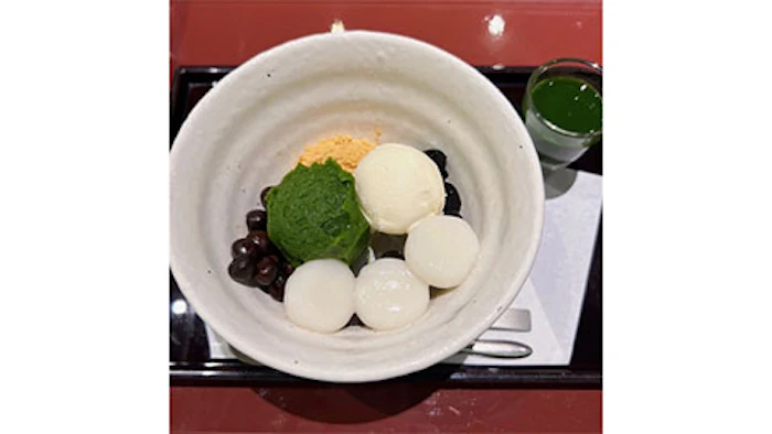追分だんご本舗 抹茶あんみつ 1枚目