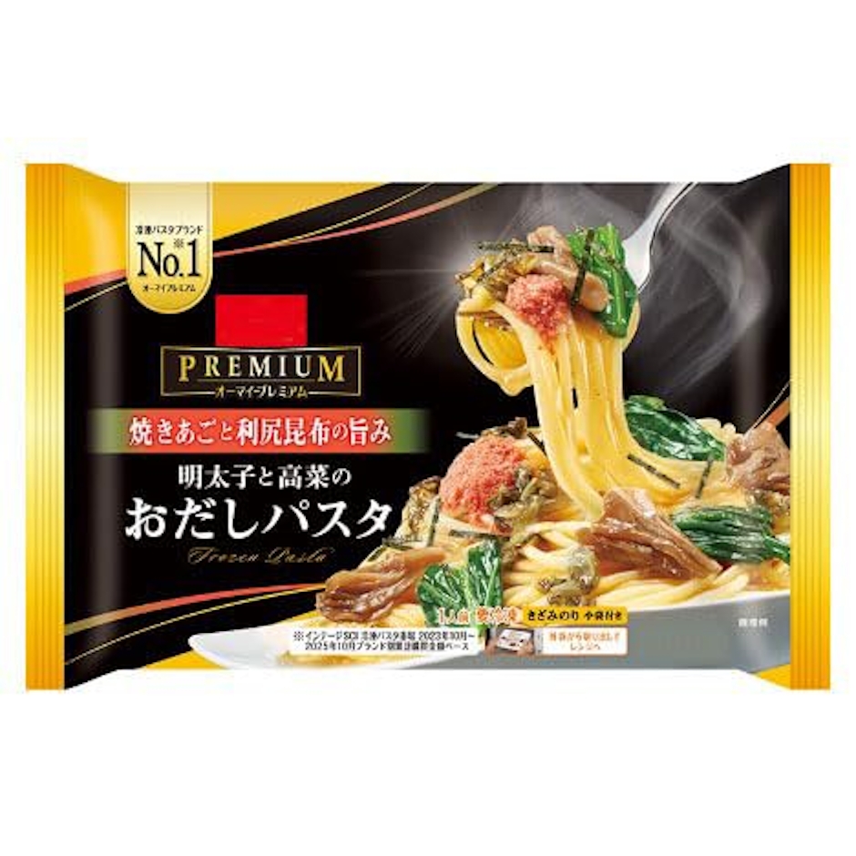ニップン オーマイプレミアム 明太子と高菜のおだしパスタ 1枚目