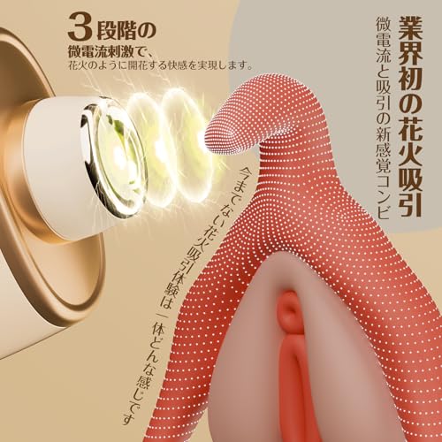 lovepres ToyCod 花咲香 【花○火+微電○流吸引】吸うやつ 吸引革命 【５秒】クリオーガズム 吸引バイブ ローター「3段階の微電流+6000回転/分の強力な吸引力」 21段階の精密強度変速 2種吸引口交換 クリ攻め絶叫 タッチセンサー 触感コントロール リモコン遠隔操作 吸引ローター 吸引バイブ 女性おもちゃ 大人のおもちゃ アダルトグッズ 4枚目