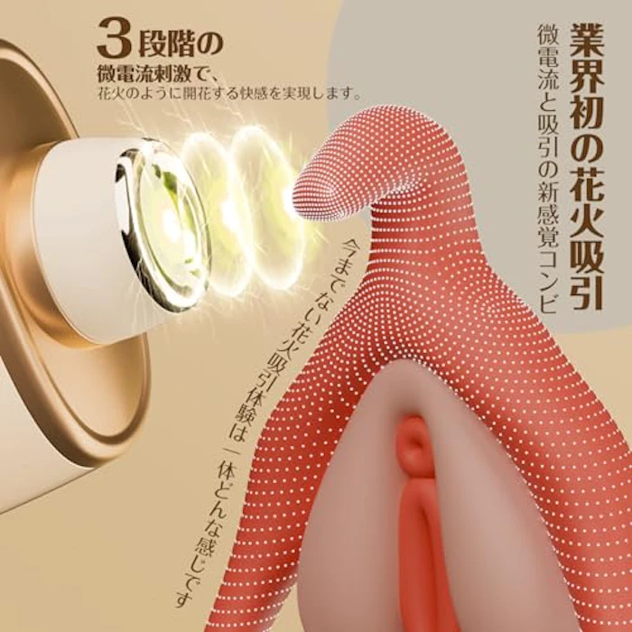 lovepres ToyCod 花咲香 【花○火+微電○流吸引】吸うやつ 吸引革命 【5秒】クリオーガズム 吸引バイブ ローター「3段階の微電流+6000回転/分の強力な吸引力」 21段階の精密強度変速 2種吸引口交換 クリ攻め絶叫 タッチセンサー 触感コントロール リモコン遠隔操作 吸引ローター 吸引バイブ 女性おもちゃ 大人のおもちゃ アダルトグッズ 4枚目