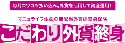 マニュライフ生命保険 こだわり外貨終身 1枚目
