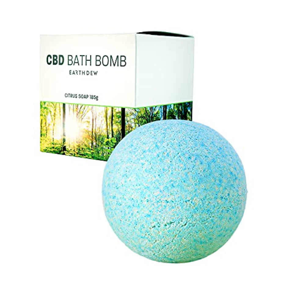 EARTH DEW EARTH DEW CBD バスボム 185g シトラスソープ の 香り 9つの 無添加 バスボール シトラス ソープ バスボム ギフト bath bomb 1枚目