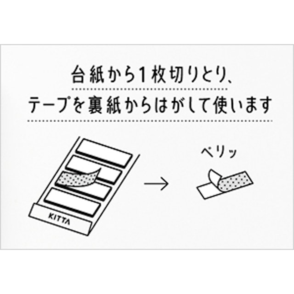 キングジム ちいさく持てるマスキングテープ 「KITTA」 6枚目