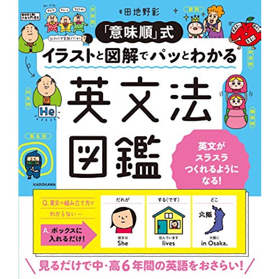 KADOKAWA 「意味順」式 イラストと図解でパッとわかる 英文法図鑑 1枚目