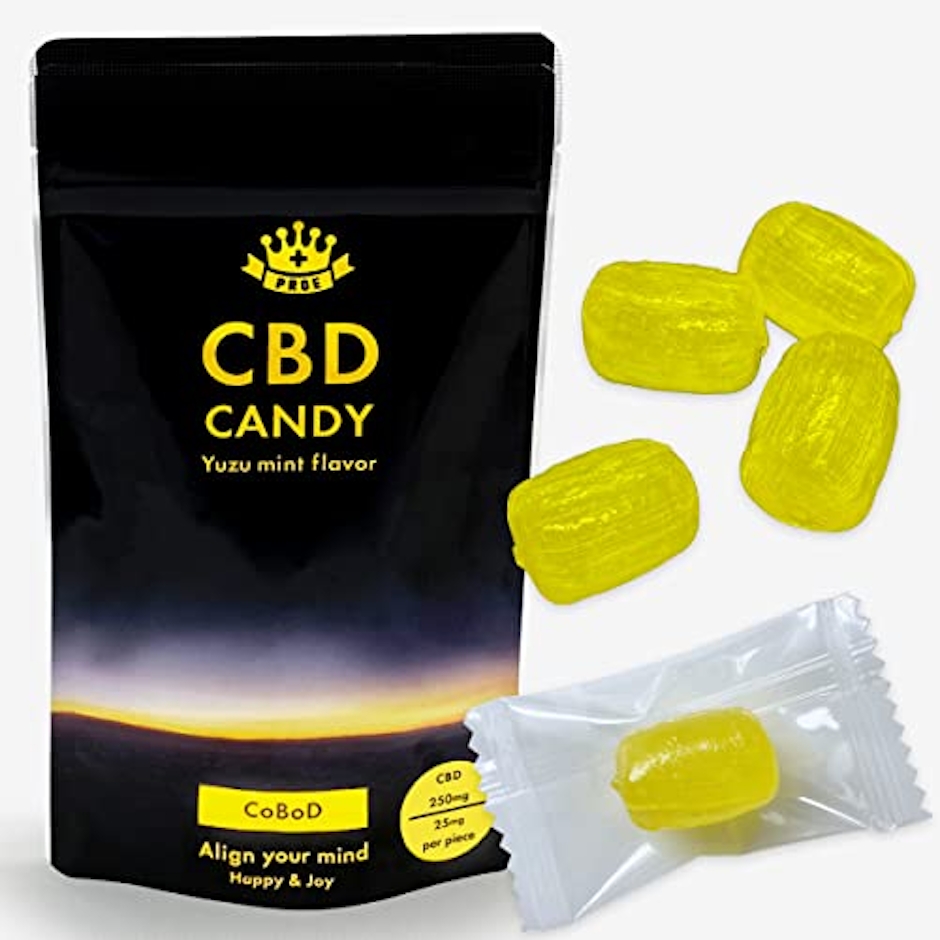 PROE CBD キャンディ CBD250mg 10粒 1粒CBD25mg 高濃度 日本製 国内製造 グミではなく飴 サプリ candy 1枚目