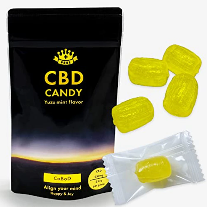 PROE CBD キャンディ CBD250mg 10粒 1粒CBD25mg 高濃度 日本製 国内製造 グミではなく飴 サプリ candy 1枚目