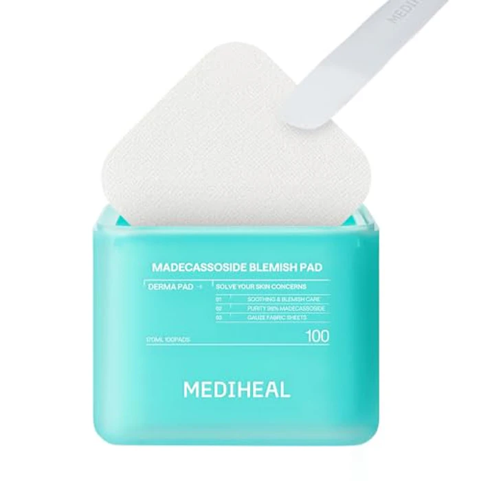MEDIHEAL マデカッソシド ブレミッシュスクエアパッド 100枚 1枚目