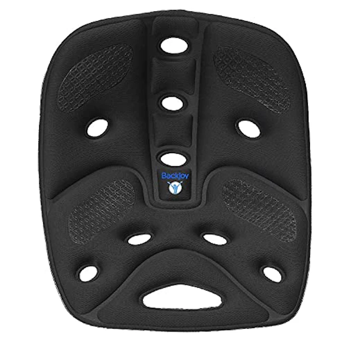 ジュート 【正規品】バックジョイ(BackJoy)骨盤サポートシート 骨盤矯正 姿勢改善 メディコアポスチャー ミニサイズ ブルー 姿勢矯正 猫背 腰痛 1枚目