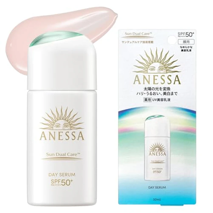 資生堂ジャパン (SHISEIDO JAPAN) アネッサ UV乳液 デイセラム N トーンアップ ライトピンク 30mL SPF50+ ・ PA++++ 医薬部外品 朝用 ・ 日中用 美容液 美白 保湿 顔用 化粧下地 ウォータープルーフ ANESSA 1枚目