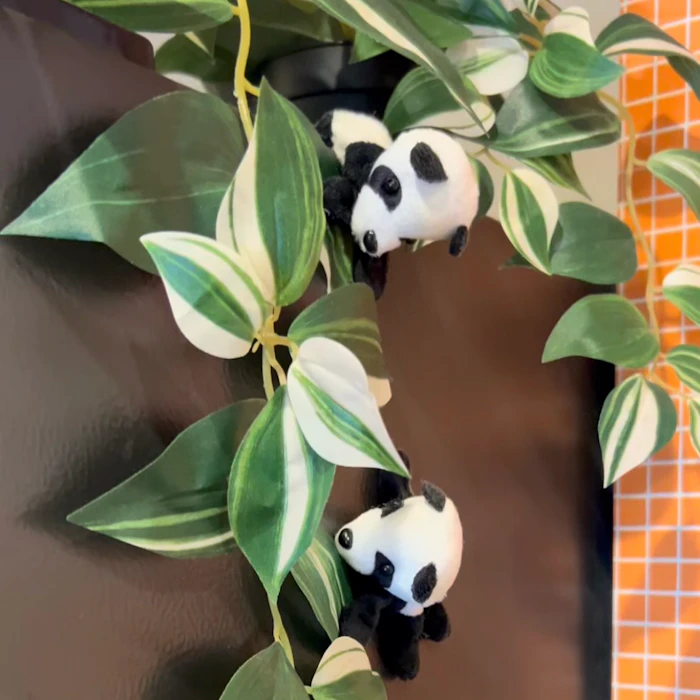 IKEA FEJKA フェイカ 人工観葉植物 トラデスカンチア・ゼブリナ 1枚目