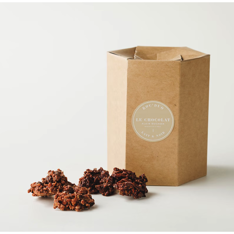 ル・ショコラ・アラン・デュカス Le Chocolat Alain Ducasse ロック150g ノワール アーモンド&オ・レ ヘーゼルナッツ 2枚目