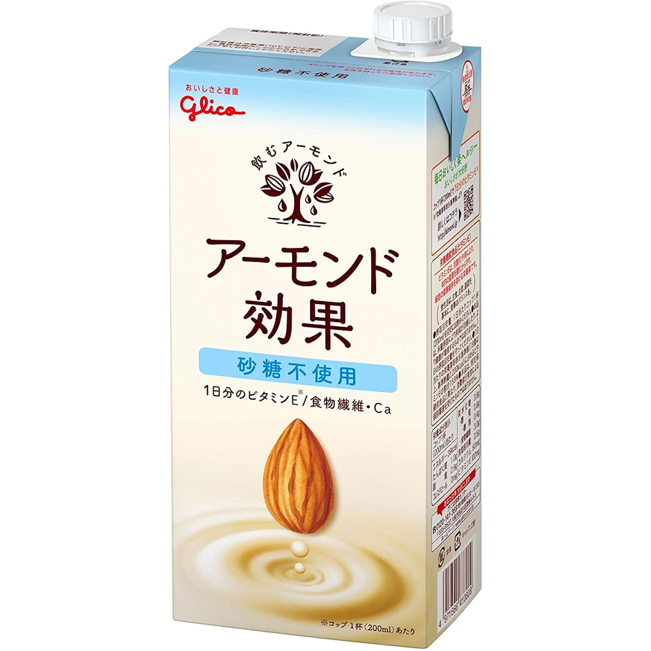 江崎グリコ アーモンド効果 砂糖不使用1000ml×6本 1枚目