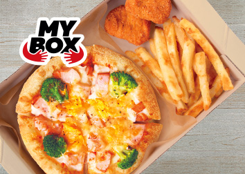 ピザハット スモークチキンとふわとろたまご 1枚目