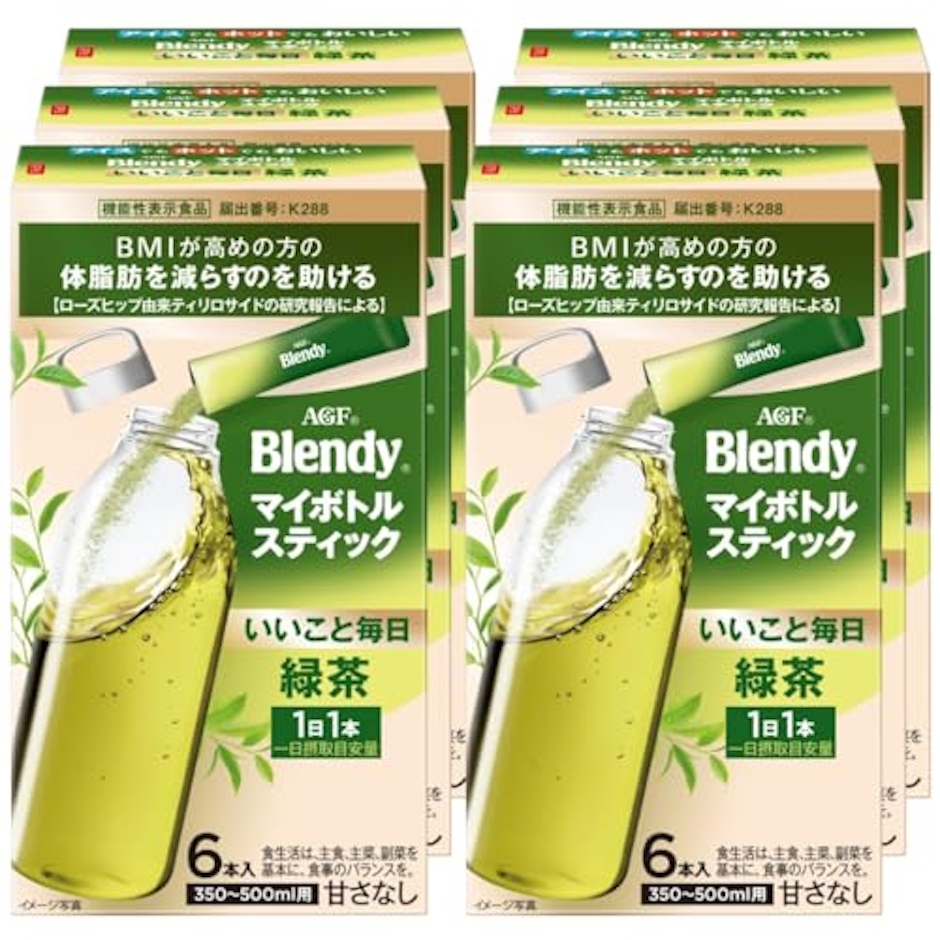 AGF ブレンディ AGF ブレンディ マイボトルスティック いいこと毎日 緑茶 6本×6箱 【 お茶 】【 粉末 】【 機能性表示食品 】 1枚目